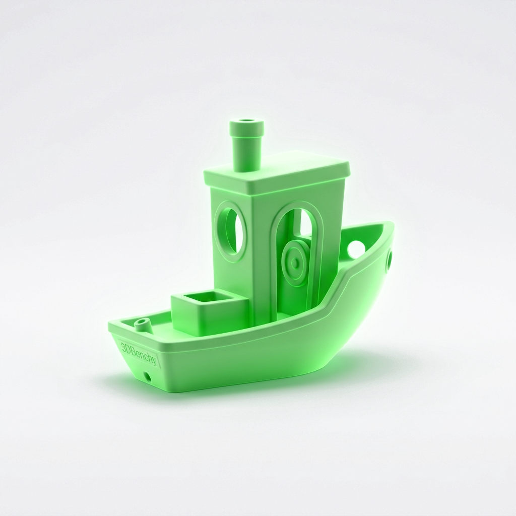 3D Printed Green Benchy